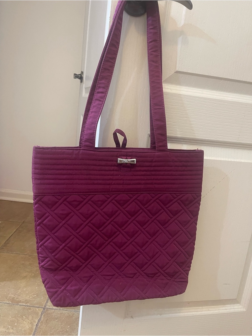Vera Bradley Quilted Plum Tote Bag -